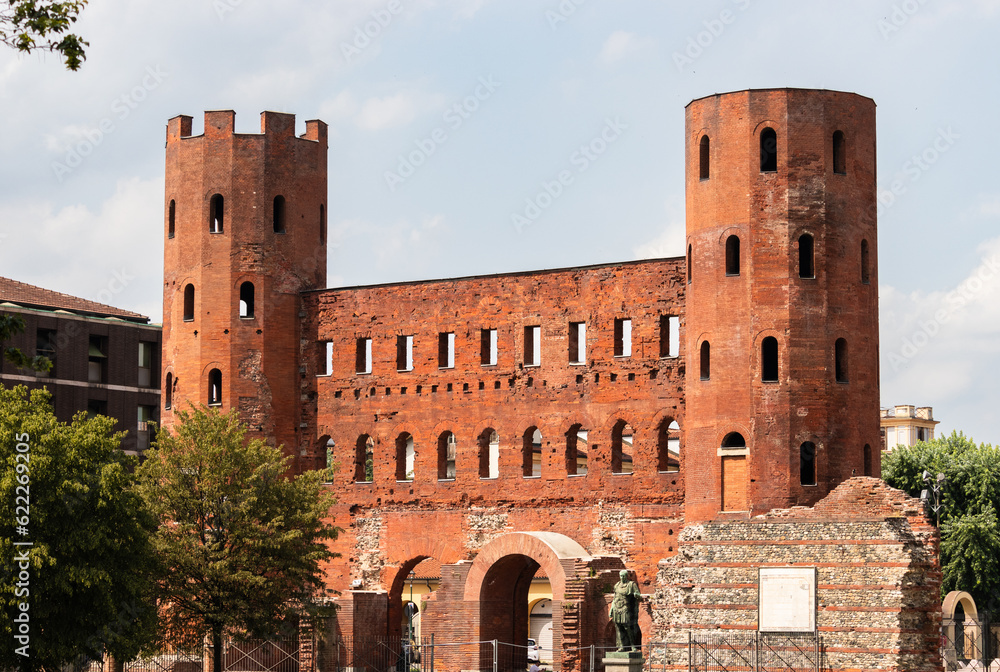 The Palatine Gate in Turin, Italy