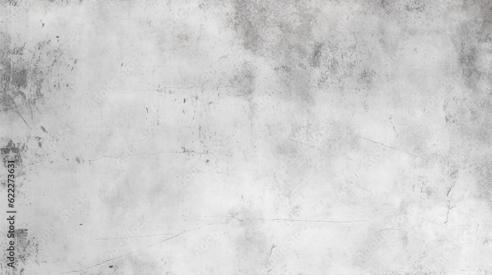 Empty dirty old wall background. White gray grunge background with copy space. Generative AI