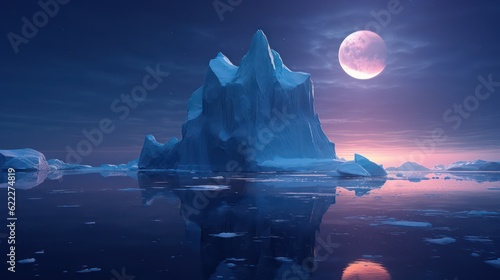 iceberg in the night