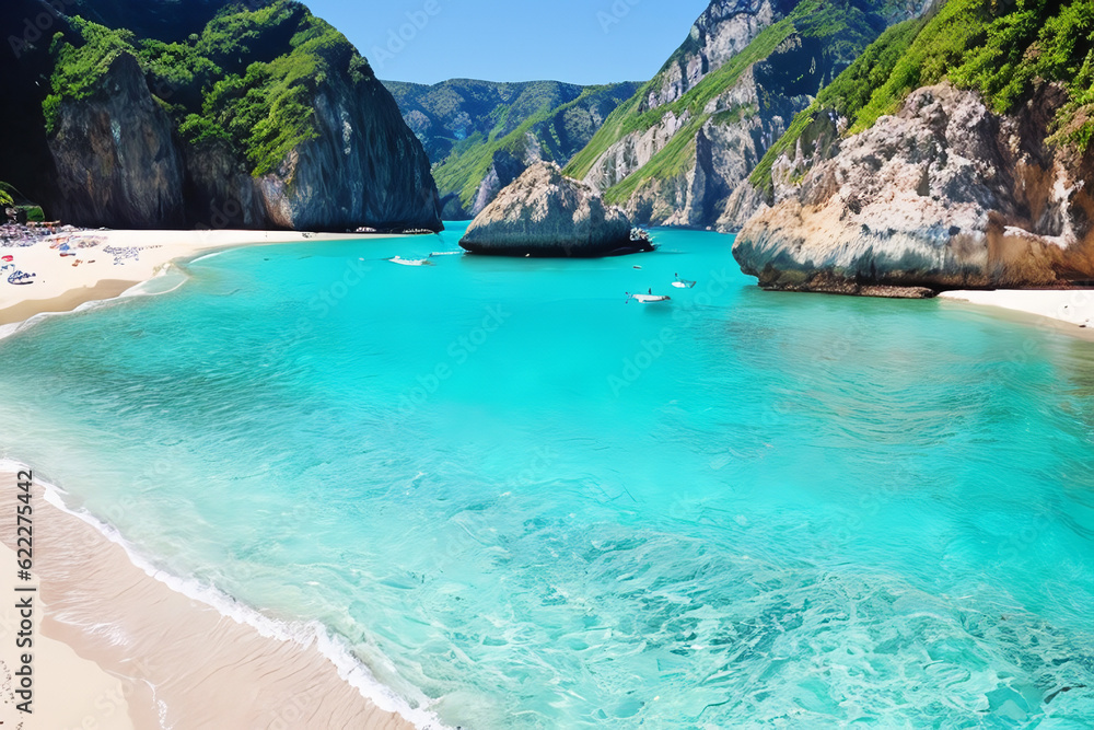 Obraz premium beach. Generative AI.