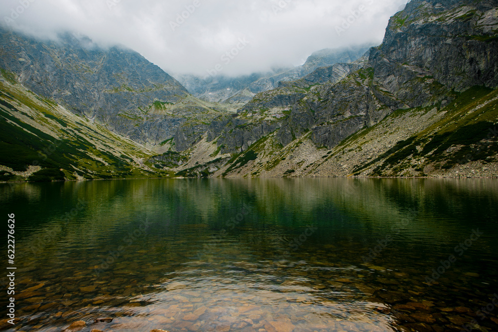 Fototapeta premium Black Pond ,Czarny Staw Gasienicowy, High Tatra Mountains, Poland.