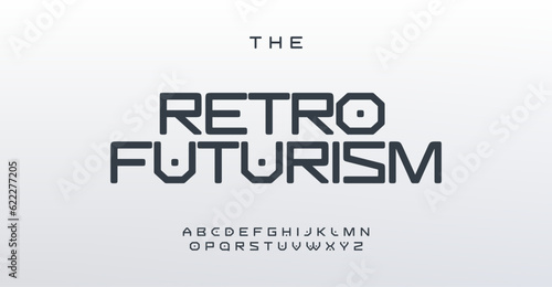 Sleek minimalistic font inspired by sci-fi aesthetics. Perfect for modern logos and contemporary designs. Embrace the future with this cosmic typographic solution
