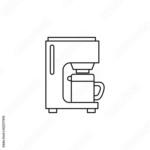 coffee machine all coffee machine icon with blank background