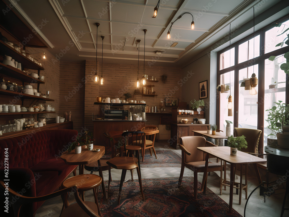 interior of a cafe