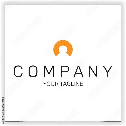 human head logo premium elegant template vector eps 10