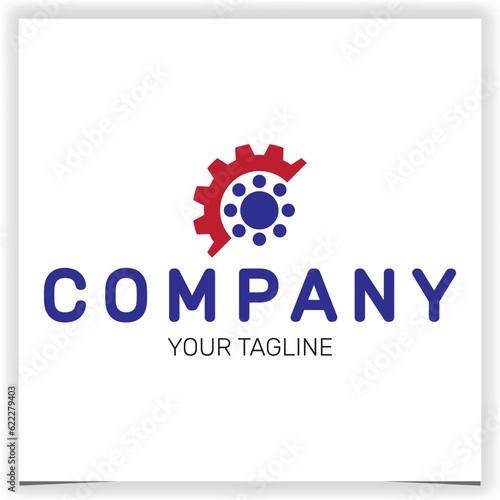 bearing gear logo premium elegant template vector eps 10