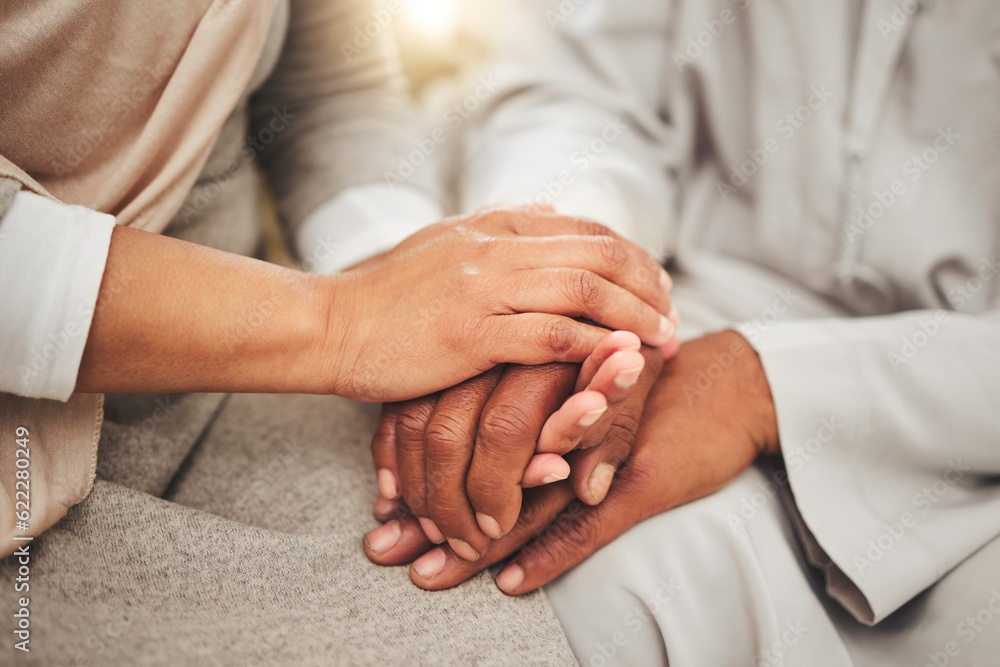 Holding hands closeup, support and empathy, care and love, solidarity and trust with couple in relationship. Help, comfort and bonding with commitment, people together in partnership and marriage Holding hands closeup, support and empathy, care and love, solidarity and trust with couple in relationship. Help, comfort and bonding with commitment, people together in partnership and marriage