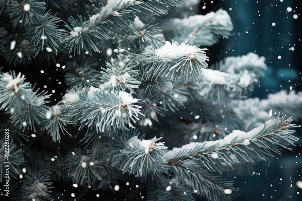 Christmas Tree Beautiful Decoration Winter Wonderland – Generative Ai