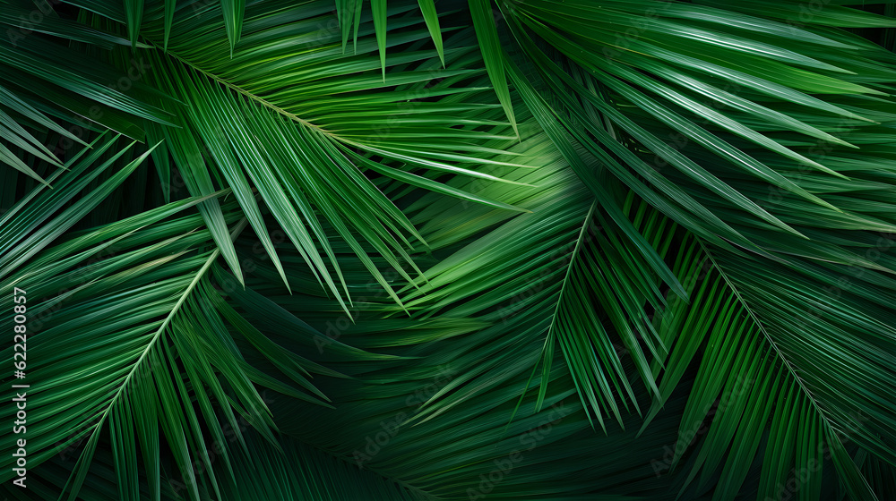 Fototapeta premium Palm Leaves Background