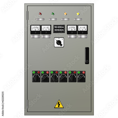 Control Panel. Production control panel and control of computer devices.