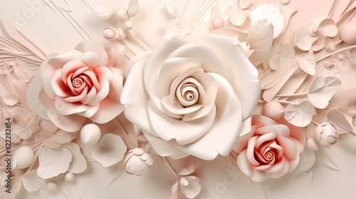 3d floral background and 3d floral tumbler wrap