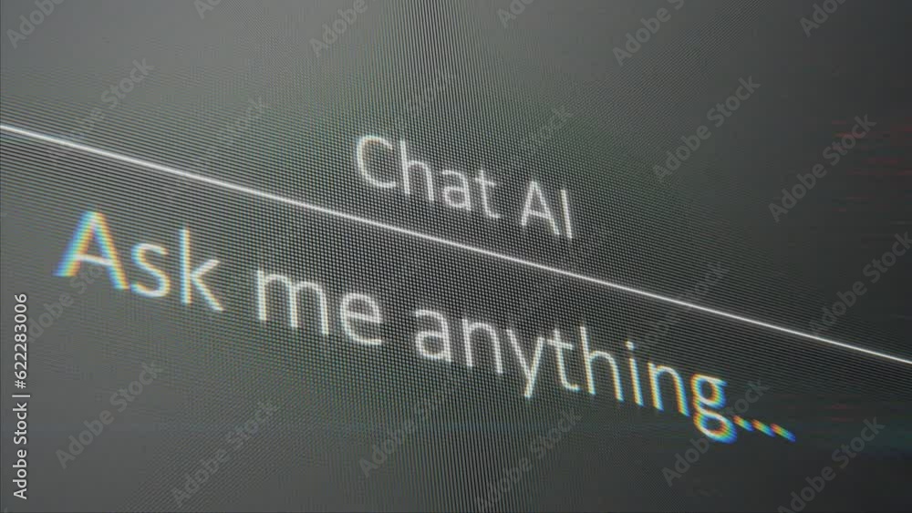 Futuristic chat ai user interface in action, artificial intelligence system, chatting with a bot, dynamics elements, advanced ai technology.