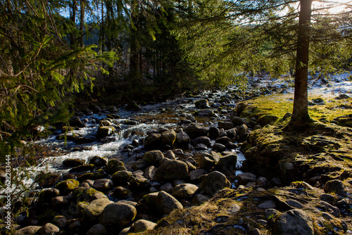 Beautiful view on the snow Tatry. Zakopane, Giewont, Kasprowy Wierch, Swinica, Rysy, Kresanica