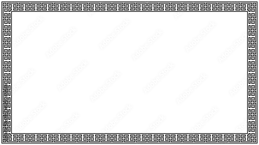 Ancient greek border frame transparent background Ancient greek border frame transparent background