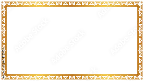 Konstfotografi Gold frame border on transparent background