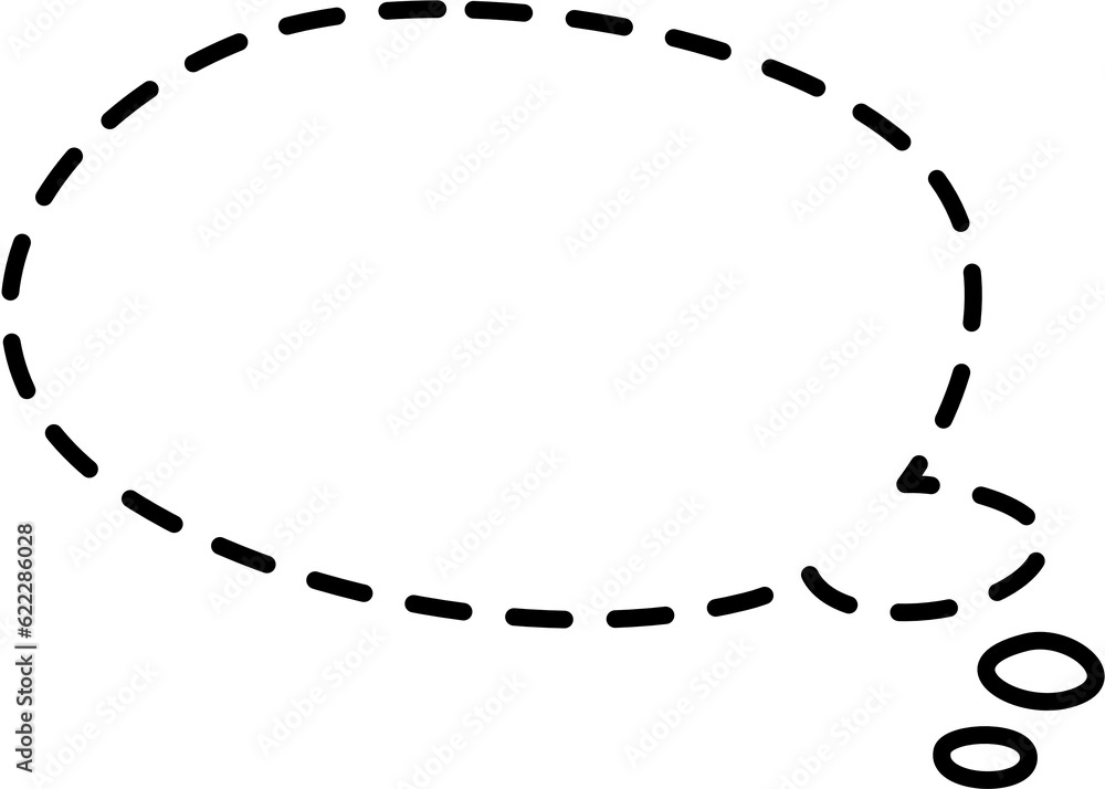 Dashed line speech bubble balloon icon sticker memo keyword planner text box banner, flat png transparent element design Dashed line speech bubble balloon icon sticker memo keyword planner text box banner, flat png transparent element design