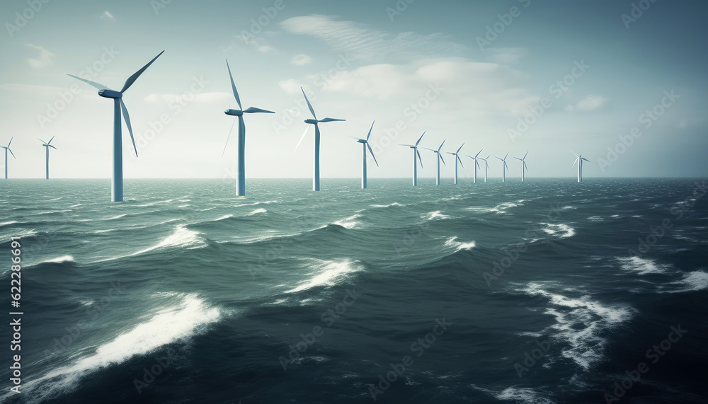 Windmills and Sustainable Energy Infrastructure Transforming the Coastal Landscape with Generative AI and Clean Power Wind Energy Landscape: Embracing the Power of Windmills