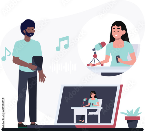 Podcast illustrations