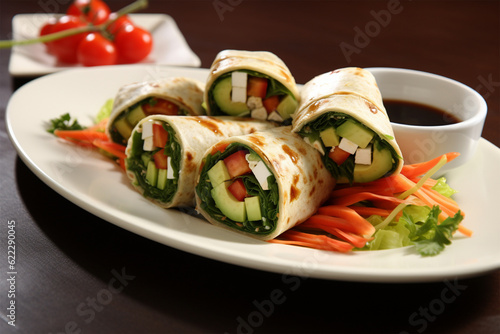 Tofu wrap salad roll