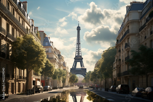 photorealistic image of paris editorial hd wallpaper