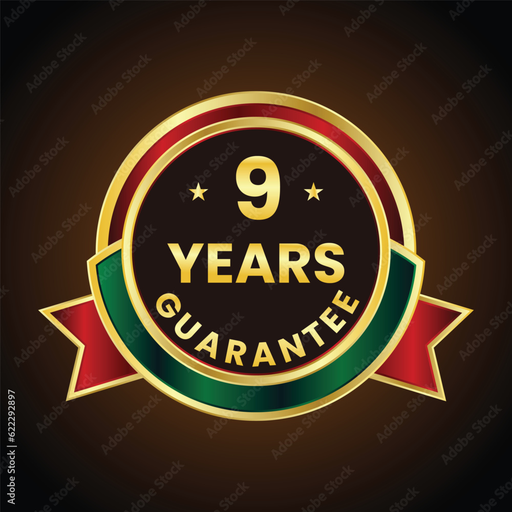 9 years guarantee golden label 9 years guarantee golden label