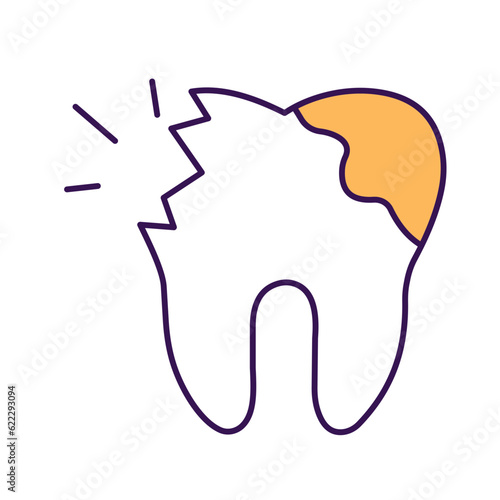 Tooth gum Vector Icon

