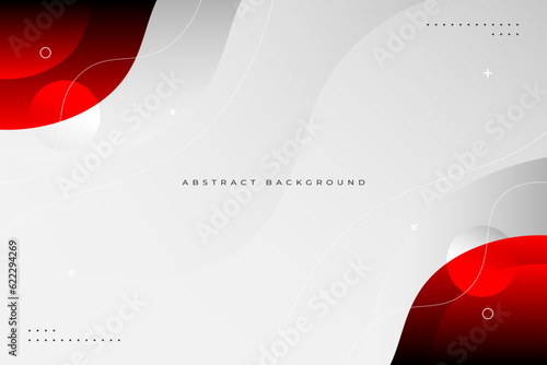 white background with red wavy copy space