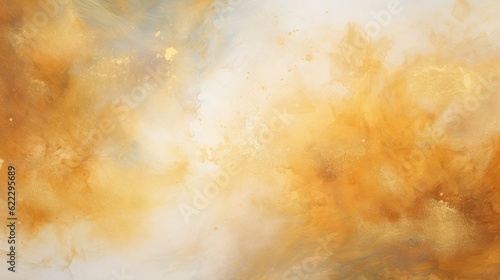 Colorful White and Gold Gradient Galaxy Abstract Background Texture. Generative AI illustration.