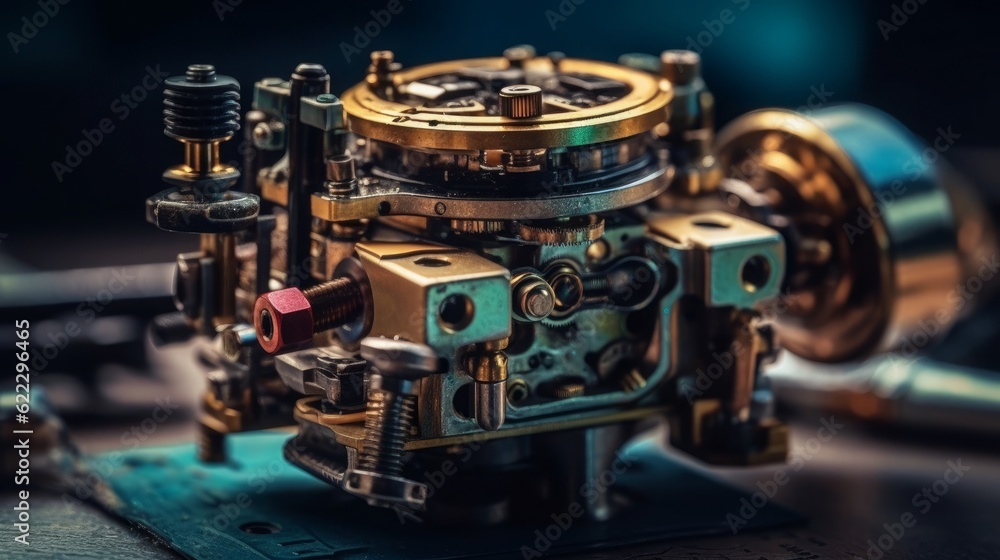 Journey through Time: Exploring the Retro Charm of Old Metal Machinery and Vintage Electronics, generative AIAI Generated