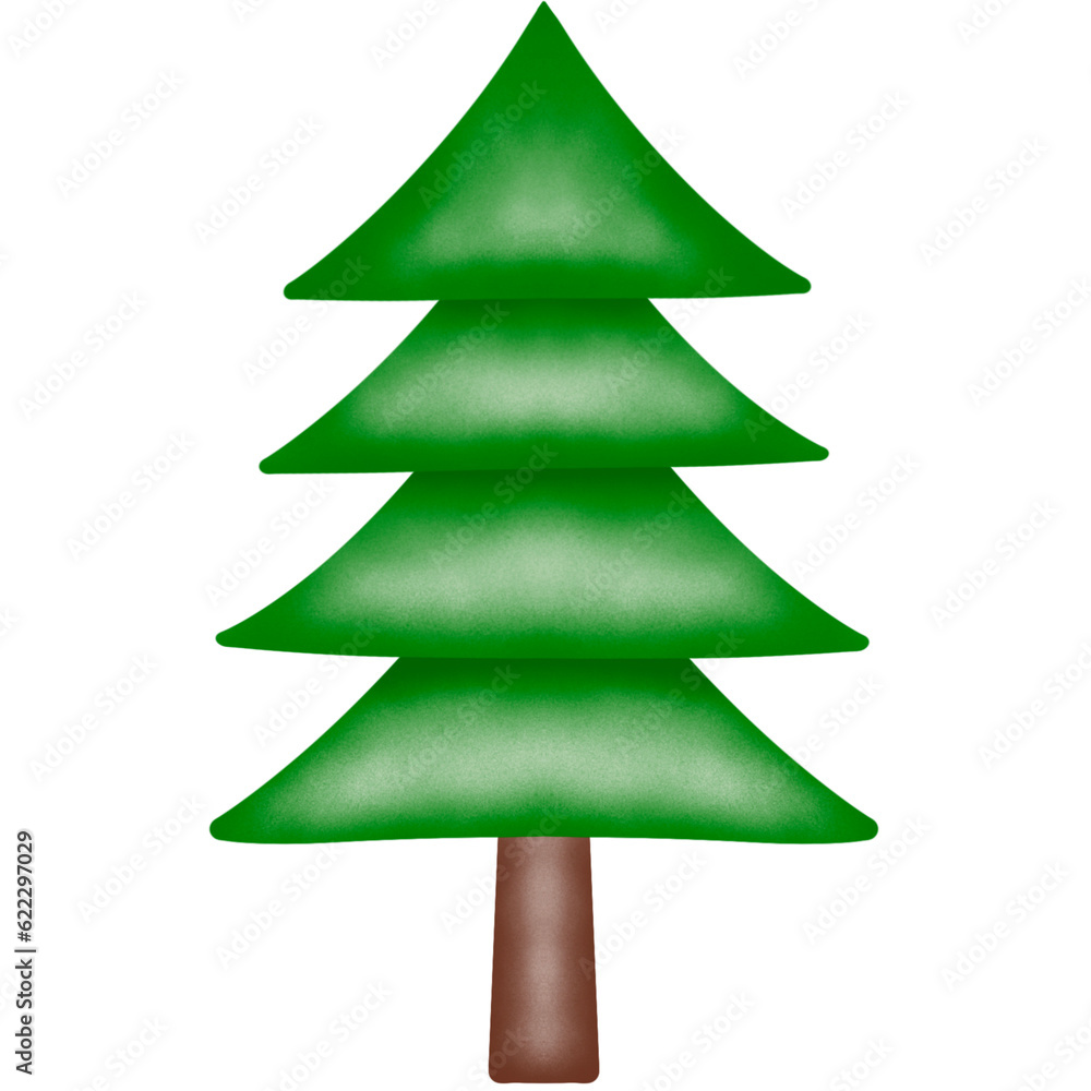 Fototapeta premium green christmas tree