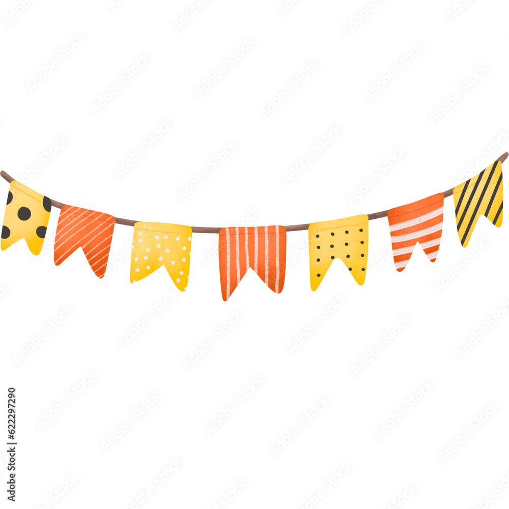 Obraz premium Halloween party flag.