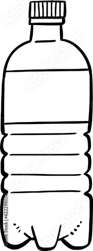 hand drawn bottle illustration.