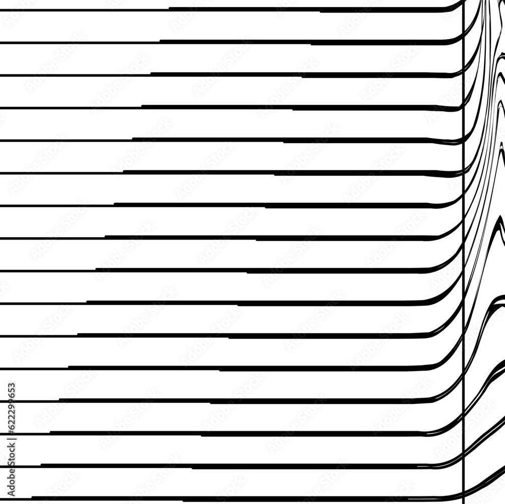 Blank sheet for notes in an unusual distorted design Blank sheet for notes in an unusual distorted design