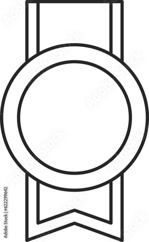 線画メダルアイコン　称号　勲章