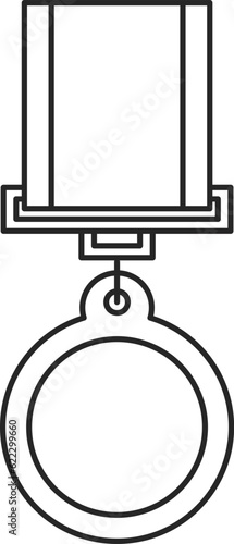 線画メダルアイコン　称号
