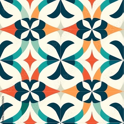 seamless floral pattern  generative AI 