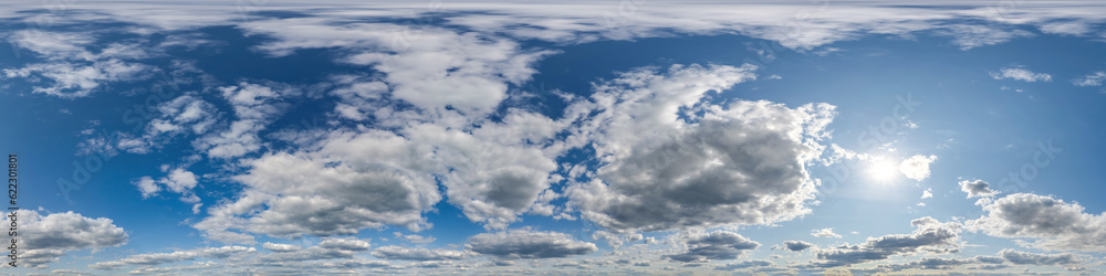 seamless cloudy blue sky hdri 360 panorama view with zenith and clouds for use in 3d graphics or game development as skydome or edit drone shot or sky replacement seamless cloudy blue sky hdri 360 panorama view with zenith and clouds for use in 3d graphics or game development as skydome or edit drone shot or sky replacement
