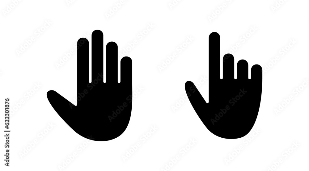 Hand icon vector. hand symbols. palm Hand icon vector. hand symbols. palm