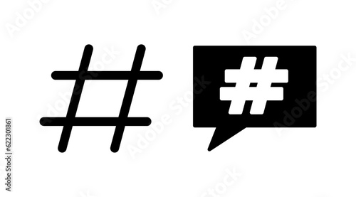 Hashtag icon vector. hashtag simbols