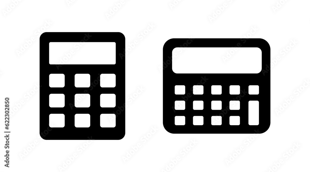 Calculator icon vector. math icon. finances sign Calculator icon vector. math icon. finances sign