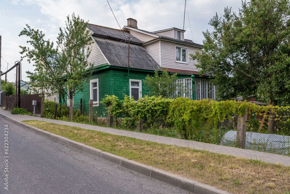 example of hundred-year-old historical building and homestead of private sector in city example of hundred-year-old historical building and homestead of private sector in city