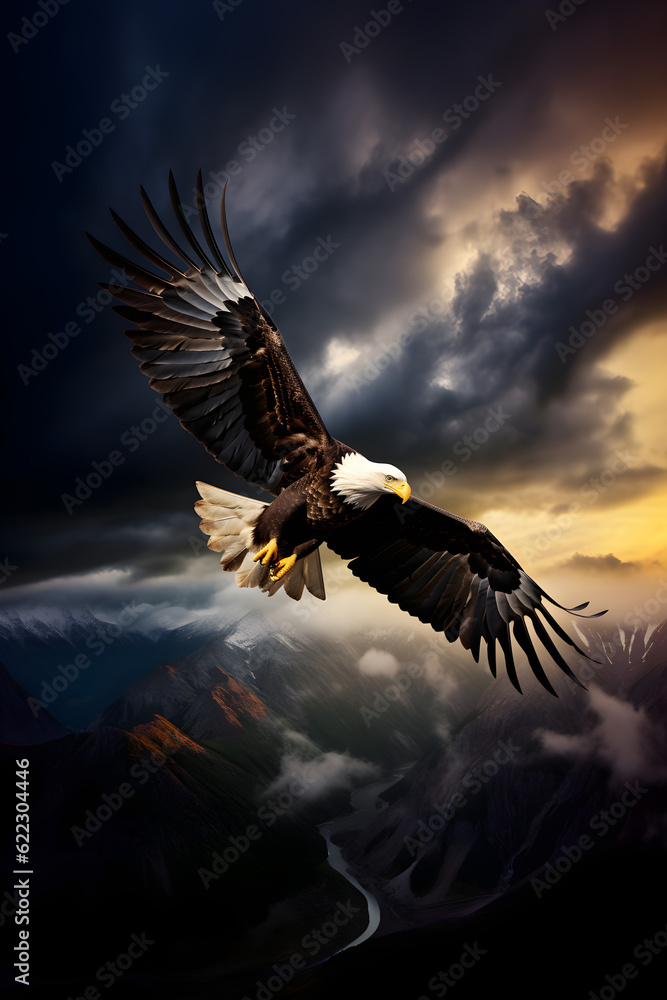 Obraz premium eagle in flight