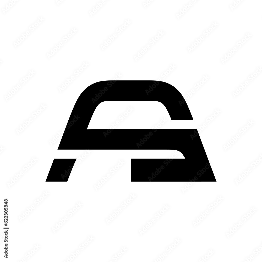 AS simple original logo concept vector AS simple original logo concept vector