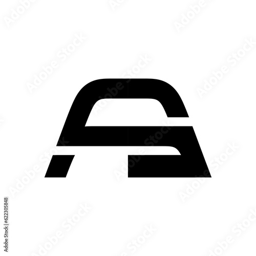 AS simple original logo concept vector