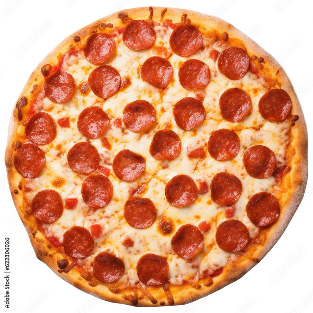 Pizza Pepperoni. Isolated on Transparent Background Pizza Pepperoni. Isolated on Transparent Background