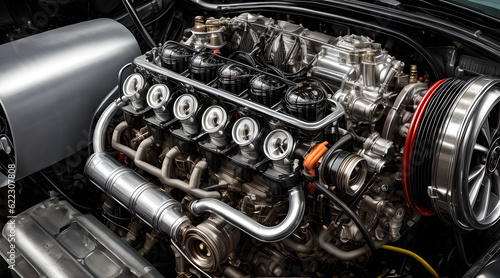 engine of the engine powerful car engine © franck