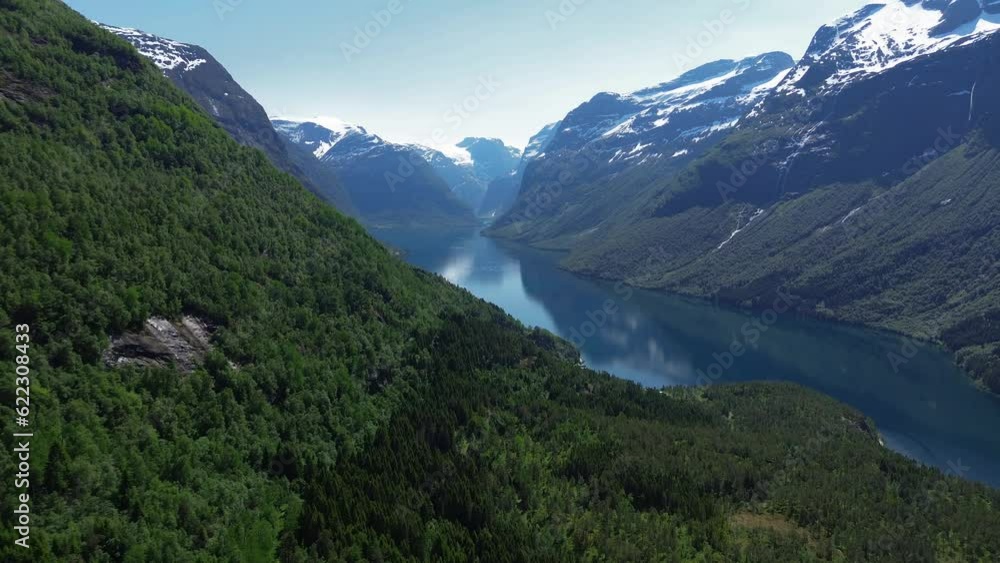 Glaciers and snowy mountains. Beautiful nature. Norway. Glaciers and snowy mountains. Beautiful nature. Norway.