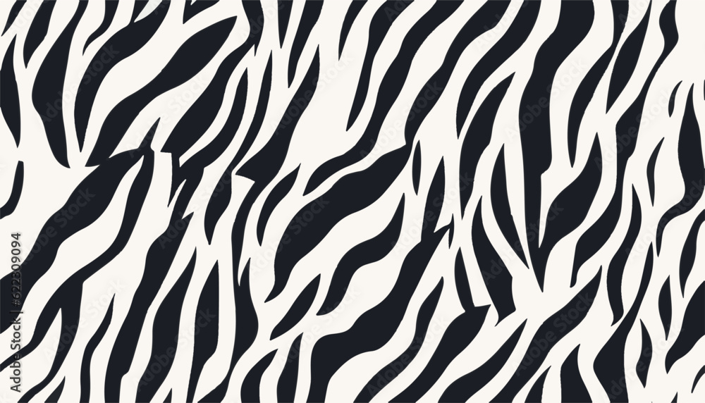 Hand drawn contemporary abstract zebra striped print. Modern fashionable template for design. Hand drawn contemporary abstract zebra striped print. Modern fashionable template for design.