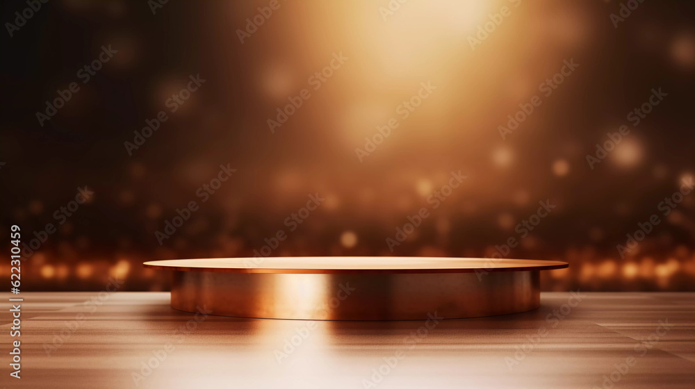 Abstract luxury background, Minimalistic copper gold architectural background and podium, Christmas holiday background, Modern design for poster, cover, branding, product showcase, AI generated. Abstract luxury background, Minimalistic copper gold architectural background and podium, Christmas holiday background, Modern design for poster, cover, branding, product showcase, AI generated.