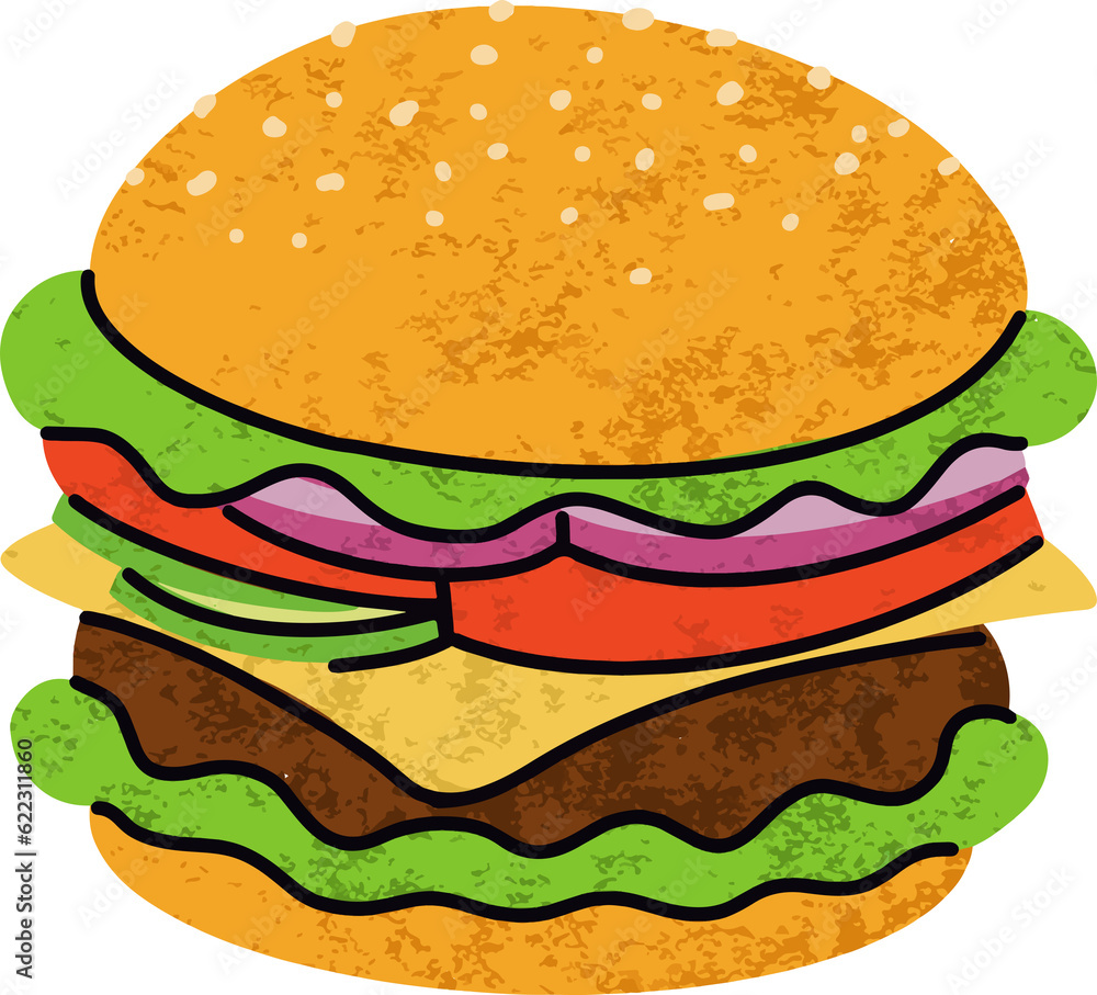 fast food, burger cartoon icons set, simple flat style, street high calorie food illustration. fast food, burger cartoon icons set, simple flat style, street high calorie food illustration.